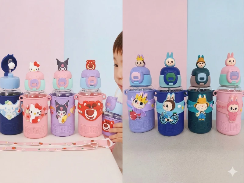 Termo Infantil con Estuche ✨🥤🧸