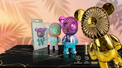 Ventilador Recargable de Oso ✨🐻🌬️