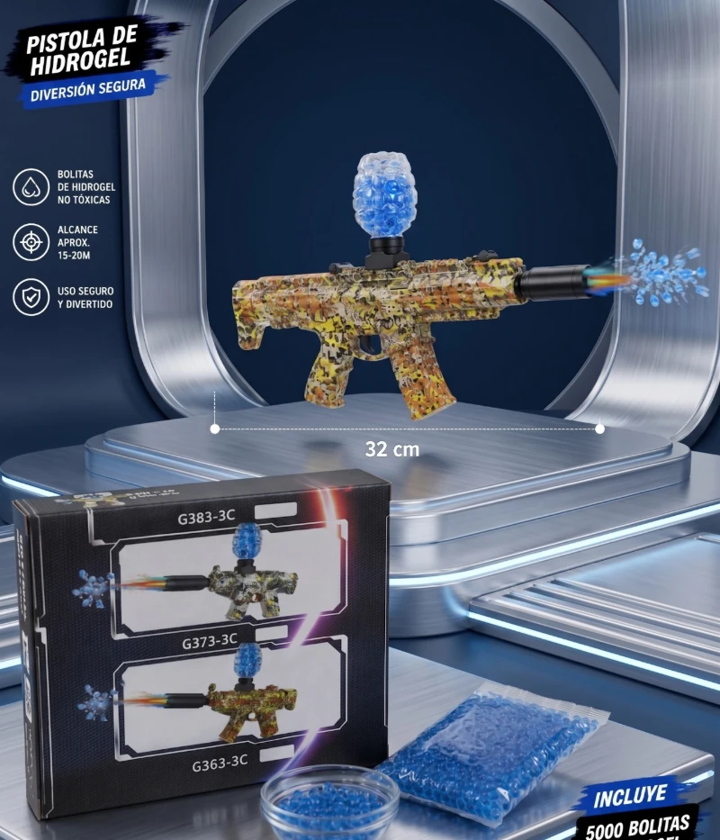 Pistola de hidrogel con laser