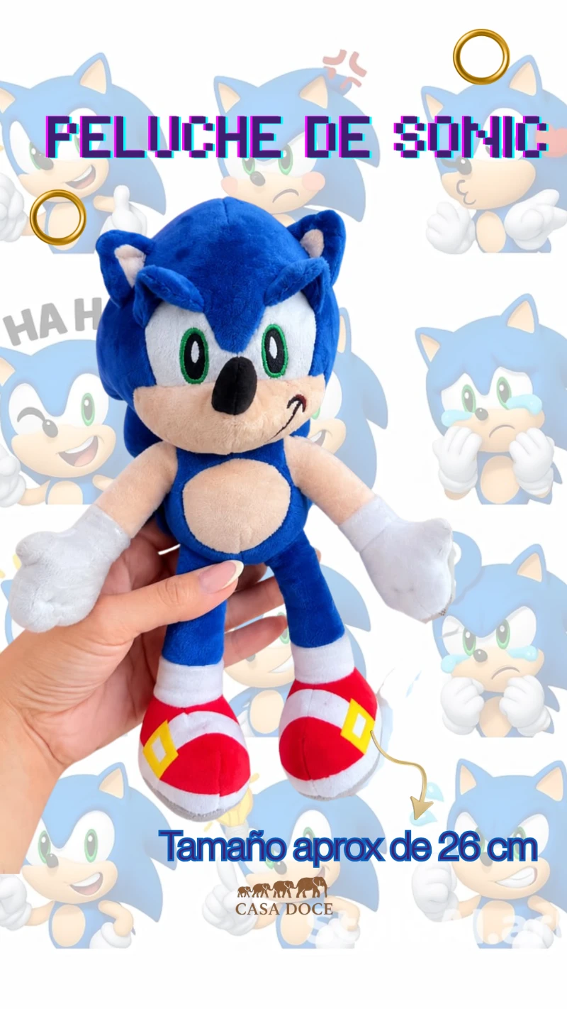 Peluche de Sonic 26 cm