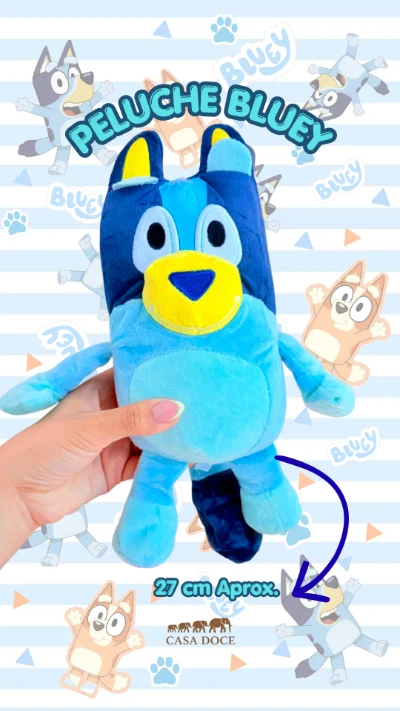 Muñeco de Peluche Bluey 27 cm Aprox.