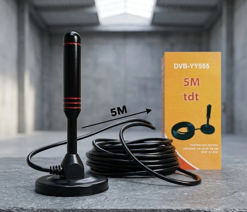 Antena Bala TDT con 5M de Cable ✨📡📺