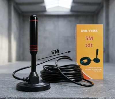 Antena Bala TDT con 5M de Cable ✨📡📺