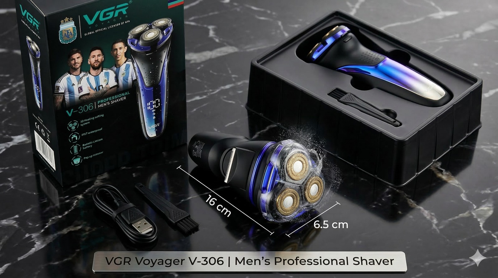 Barbera VGR 3 Discos V-306 ✨🪒🔋