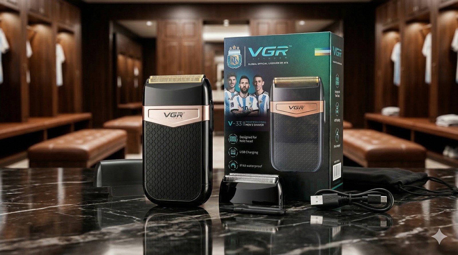 Barbera VGR V-331 Recargable ✨🧔🏼🔋