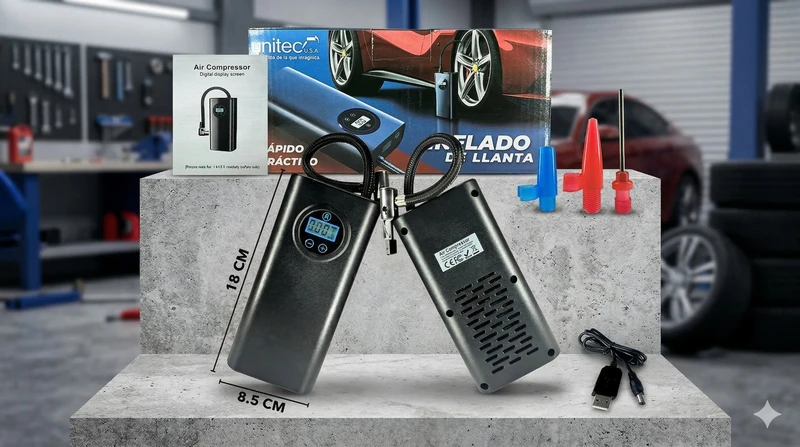 Inflador Eléctrico Recargable  ✨🛞🔋