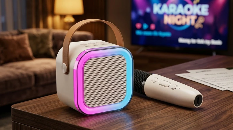 Mini Karaoke Portátil Con Micrófono ✨🔊🎤