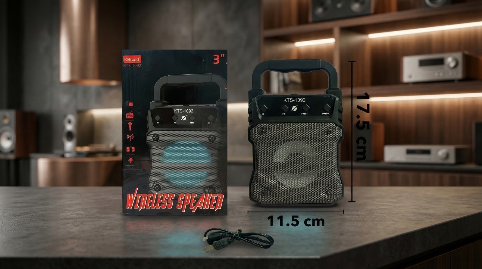 Parlante 3" KBroad KTS-1092 ✨🔊🔋