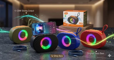 Parlante Bluetooth con Bajo y Correa ✨🔊🎶