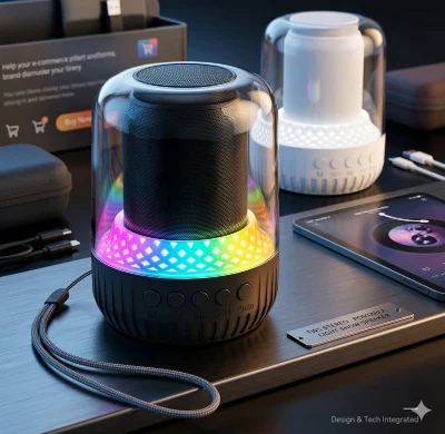 Parlante Bluetooth con Luces Rítmicas ✨🔊🌈