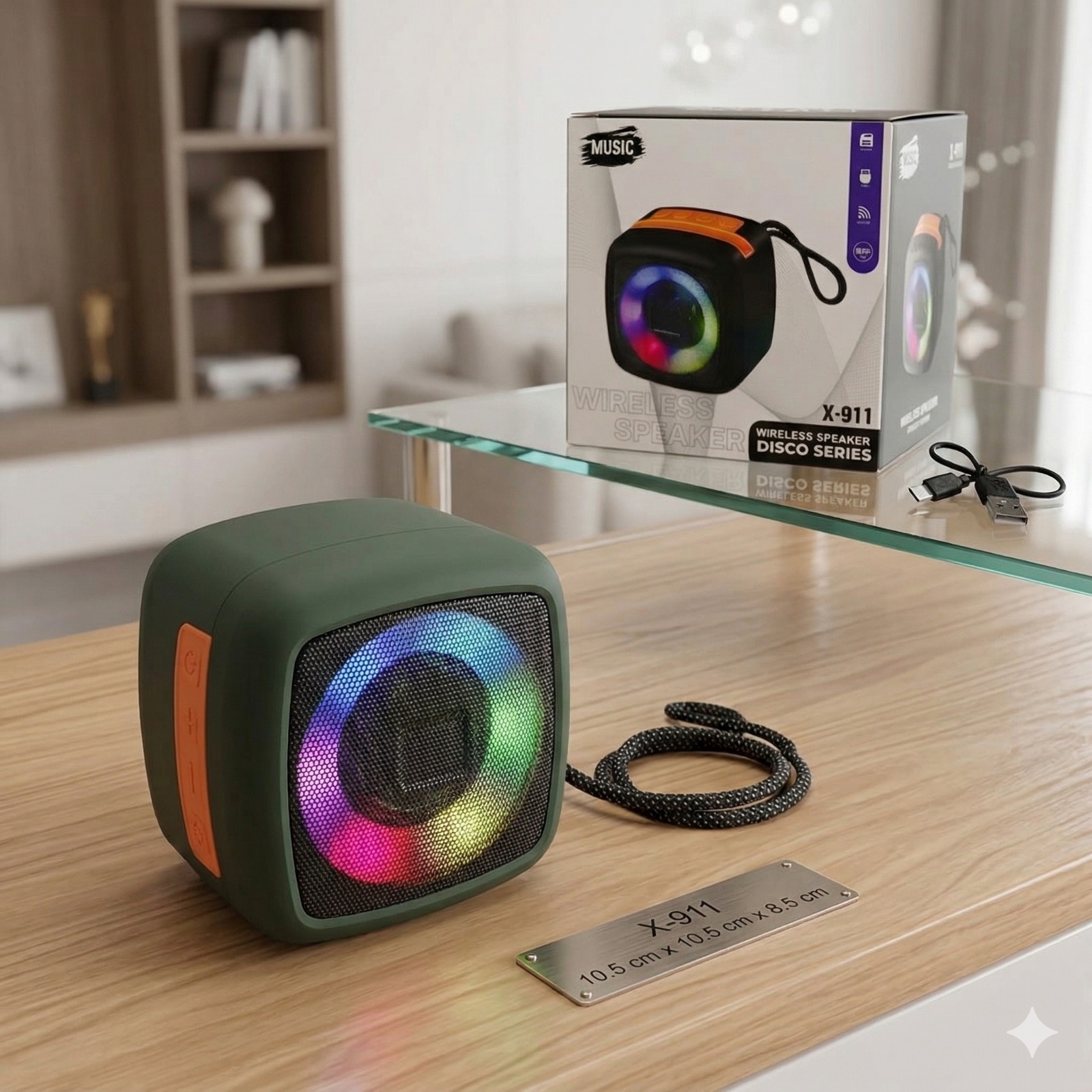 Parlante Bluetooth Music X911 ✨🔊🌈