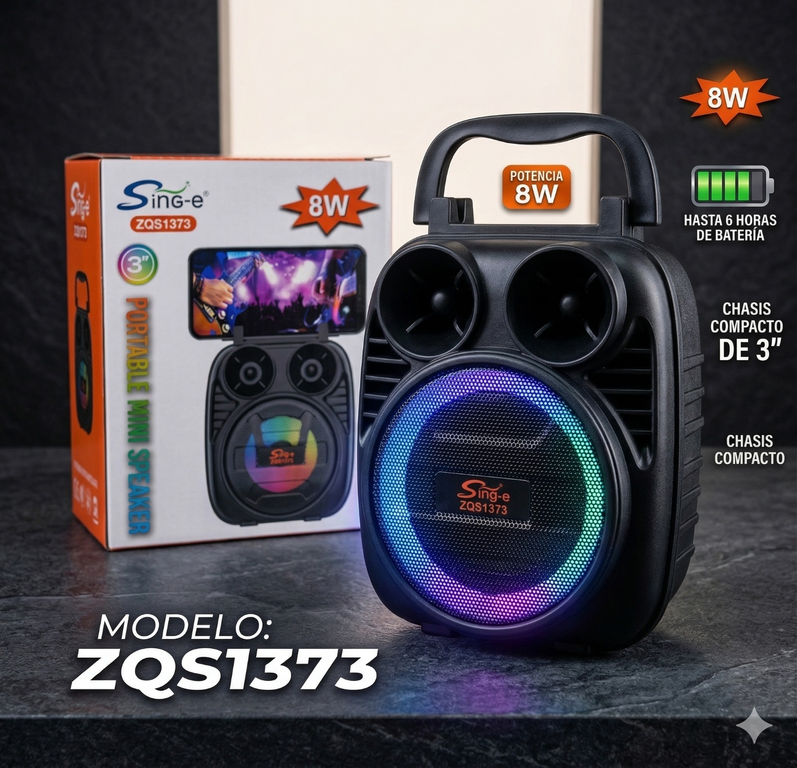 The ZQS1373 Mini Portable Speaker
