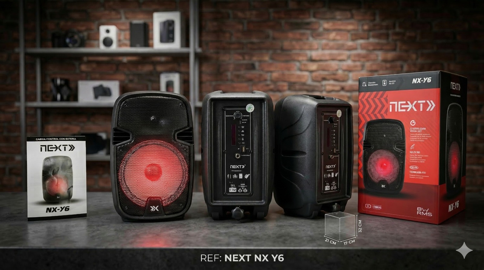 Parlante Next 6" NX-Y6 ✨🔊📻