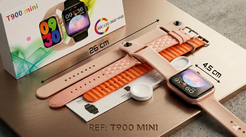 Reloj Inteligente T900 Mini + 3 Correas ✨👸