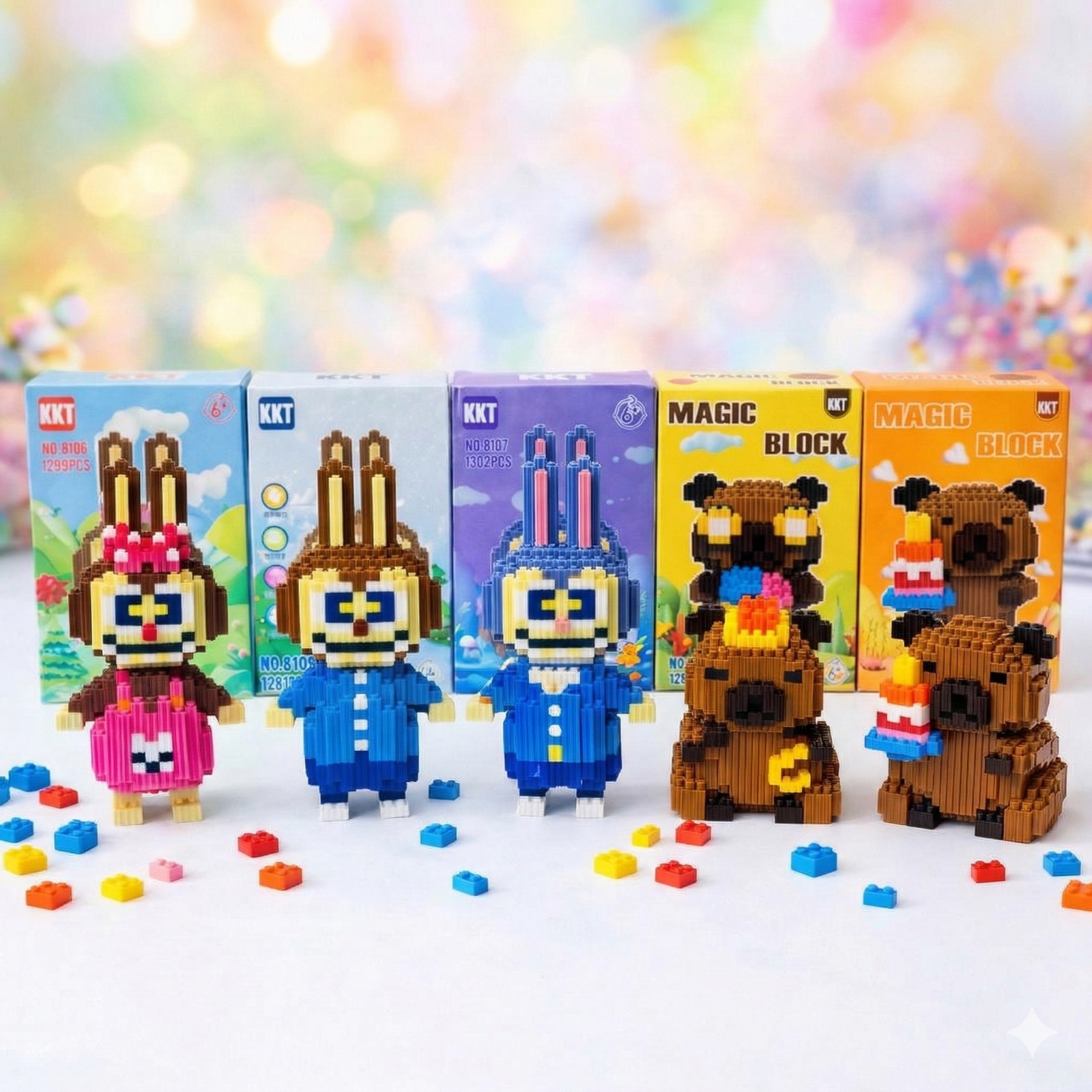 Bloques de Construcción Labubu y Capybara ✨🧱💎