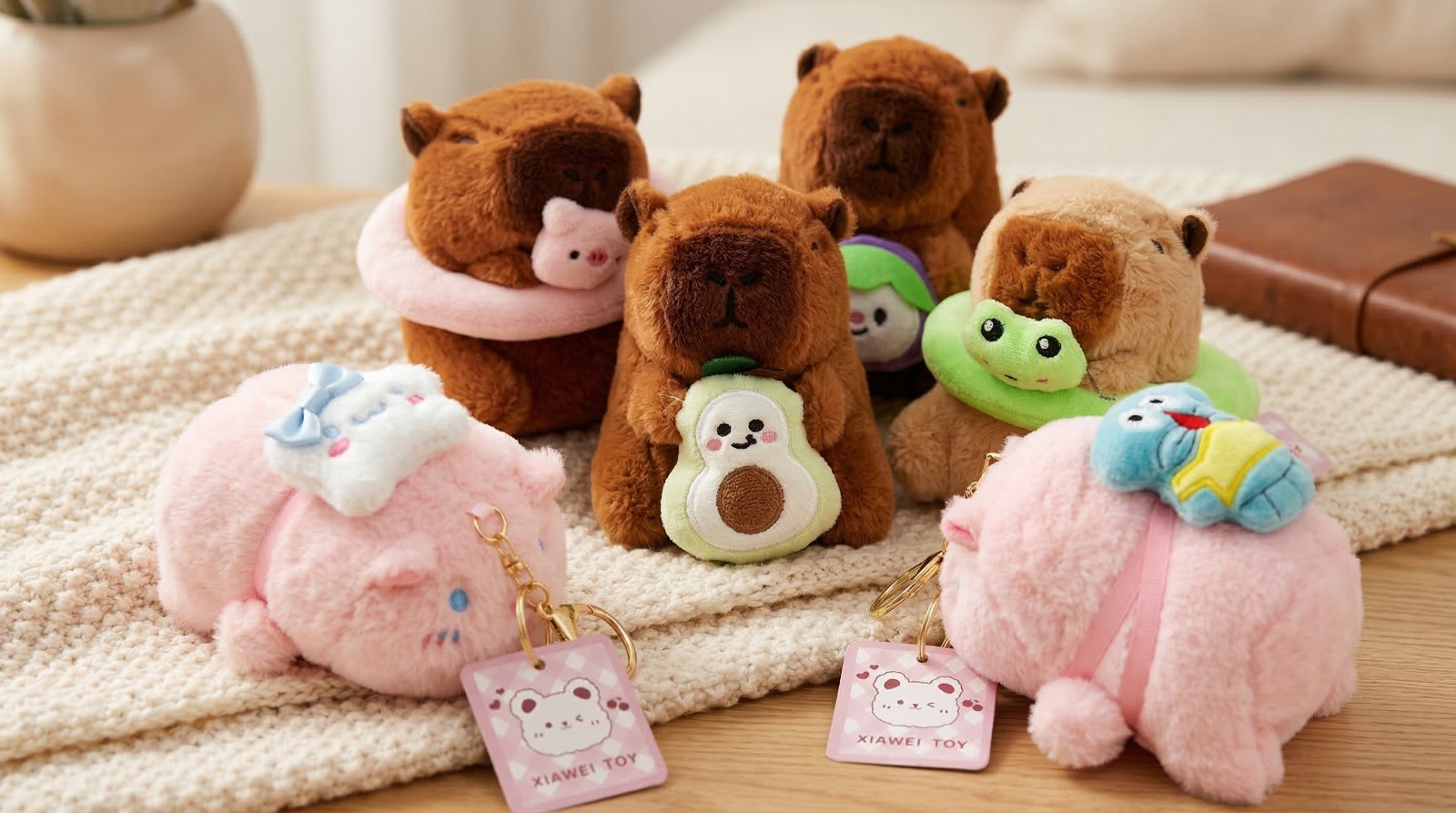 Llavero de Peluche Capybara ✨🐹💖