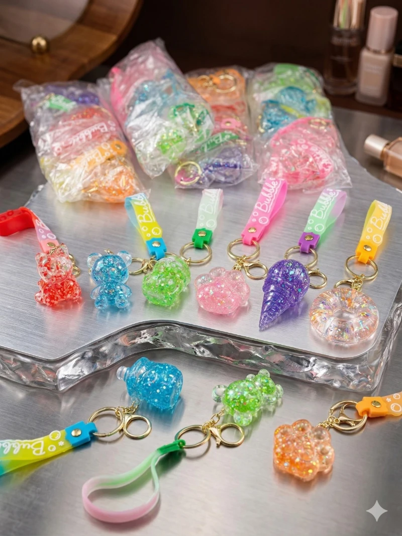 Llaveros Líquidos Surtidos ✨💧🎨