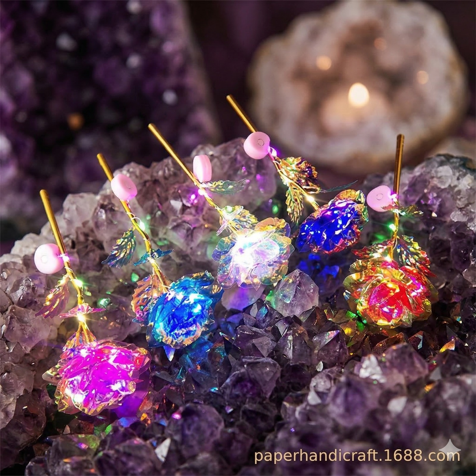 Rosa Eterna con Luz LED ✨🌹💡